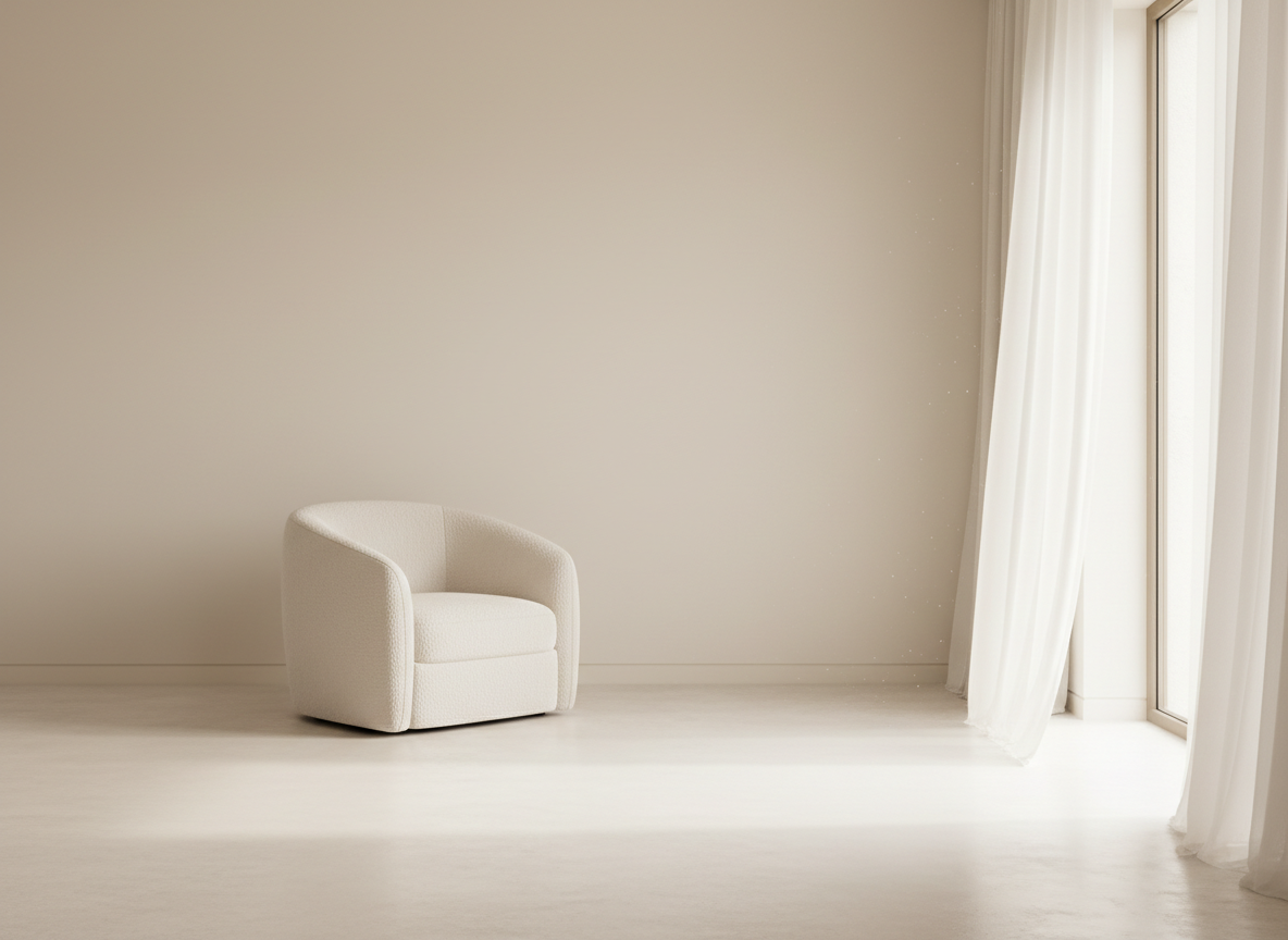 Calm minimal interior